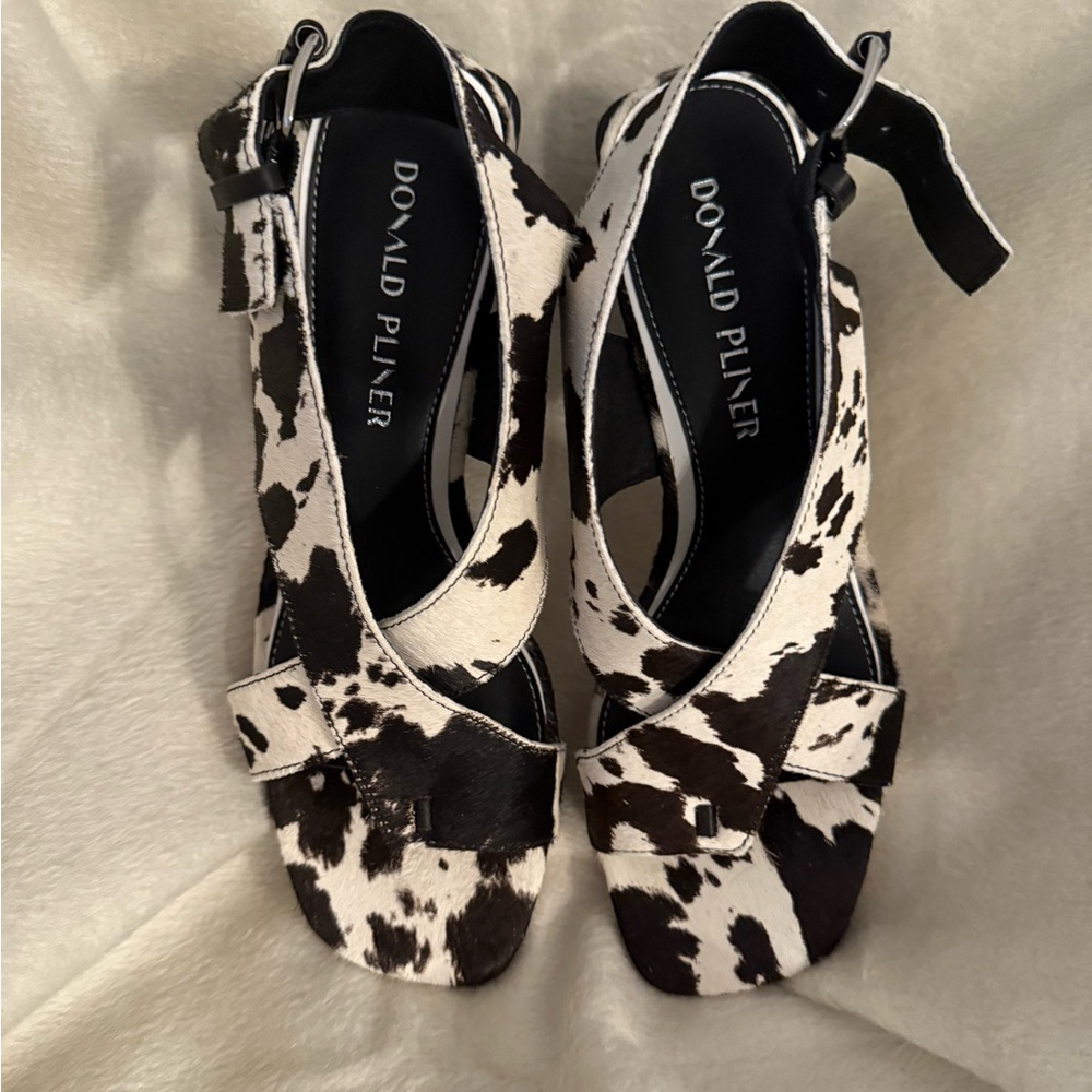 Donald J. Pliner Black and White Women's Sandals